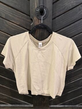 lululemon athletica Short Sleeve Crewneck Top in Light Beige